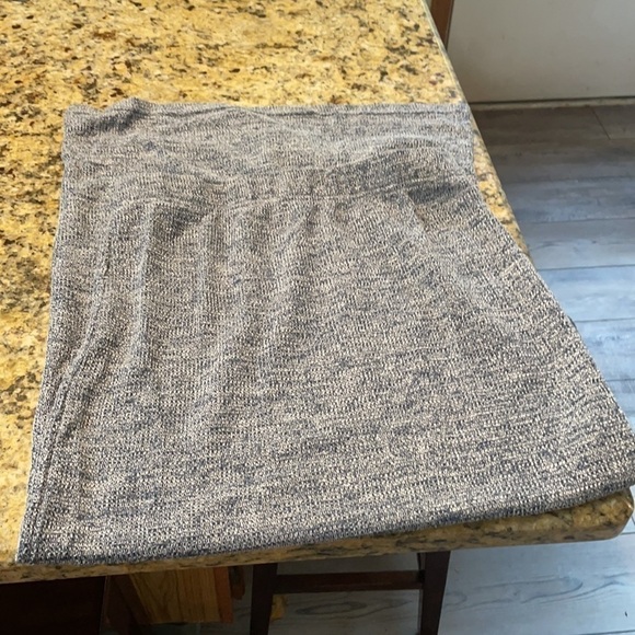Maxi  Side Split Gray Sweater Skirt - Picture 10 of 15